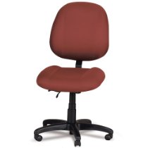 Ergocraft Oversized 350-Lb. Capacity Soft-Sit Chair - High-Back - 19-1/2 -23 Seat Height - Solid Burgundy