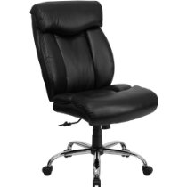 HERCULES Series 350 lb. Capacity Big & Tall Black Leather Office Chair GO-1235-BK-LEA-GG