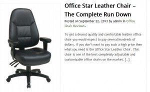 Leather Office Star Office Chairs
