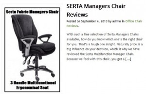 Large Serta Executive Office Chairs